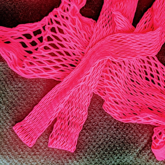 Hot Pink Fishnets - Picture 3 of 7